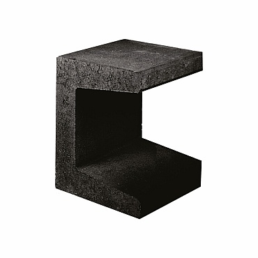 *Mini-U-Element Zwart 30x40x30 cm