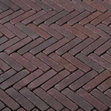 Gebakken DF getrommeld Bolzano Antica, 20,4x6,7x6, DF60, paars genuanceerd+