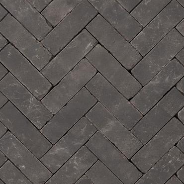 Gebakken DF getrommeld Eros, inktzwart onbezand, 20x6,5x6 UDF65