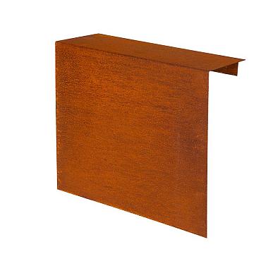 *Overzetstuk muurelement recht 150x45x15,8 CORTEN