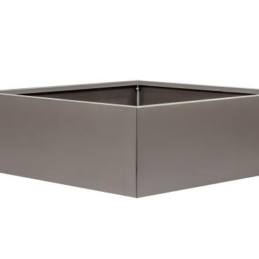 *Plantenbak Vlak Taupe 300x300x40 cm