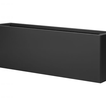 *Plantenbak Vlak Grafietzwart 210x30x60 cm