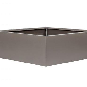 *Plantenbak Vlak Taupe 210x210x60 cm