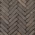Gebakken WF getrommeld Incana, WS, bruin zwart, onbezand, 20x5x8