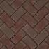 Gebakken KF strak Padova, rood paars bezand, 20x10x7