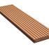 *loopdd massief bruin 23x140 lengte 400 cm