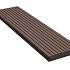 *loopdd massief donker bruin 23x140  lengte 300 cm