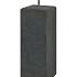 *Beton Poer zwart met facet 22x22x58 cm incl verstelbare bev.plaat