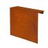 *Overzetstuk muurelement recht 150x45x15,8 CORTEN