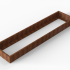 *Plantenbak Module+ Corten 360x90x28 cm