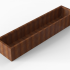 *Plantenbak Module+ Corten 270x60x42 cm