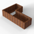 *Plantenbak Module+ Corten 180x120x42 cm (60cm diep)