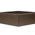 *Plantenbak Vlak Supra Bruin 180x180x60 cm
