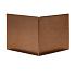 *Uitwendige hoek Kantopsluiting Single & Single Flex 16,5 cm CORTEN exclusief koppelplaat of koppelspies