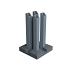 *Boston pvc afdekkap RAL7016 voor paalhouder Art 2881