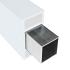 *Brise soleil Stabiliseringslijst L-385cm Alu 30x30x2mm
