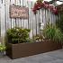 *Plantenbak Vlak Supra Bruin 180x180x60 cm