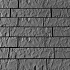 *Rock Walling leisteen antraciet  H 13cm, D12 cm, L 31,5cm, 41,5 cm en 51,5 cm van elke maat 8 st per pak(1.3 m2= 10 m1)